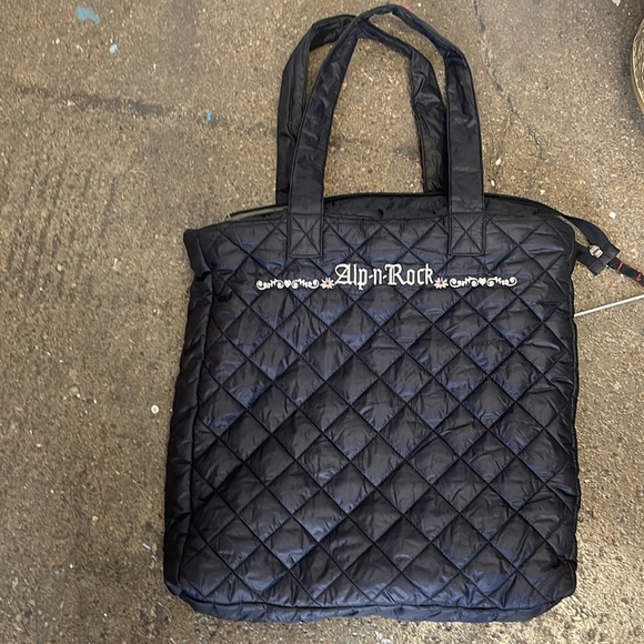 Alp n Rock Black Quilted Tote Bag - Picture 2 of 5